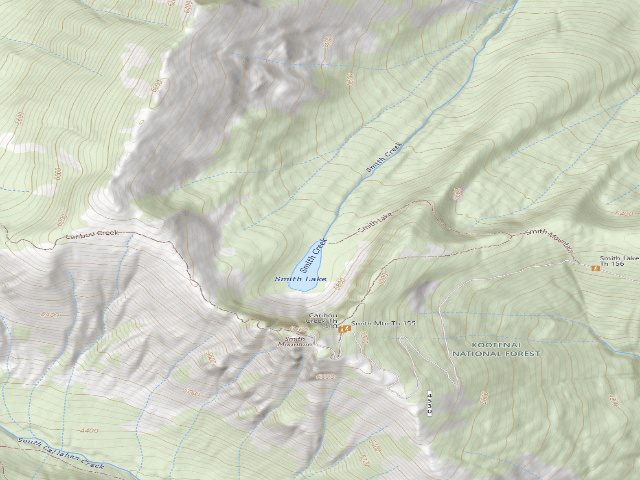 USGS topographic map of Smith Lake