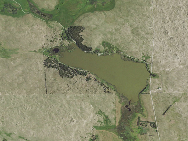 Aerial image of Smith Lake WMA