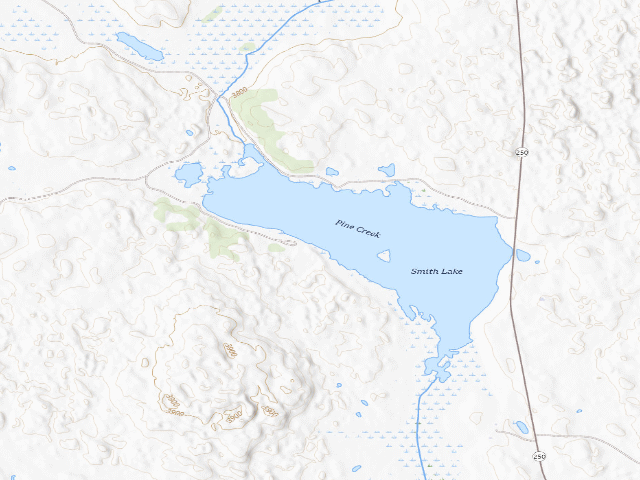 USGS topographic map of Smith Lake WMA