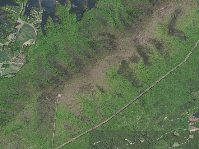 Aerial image of Smith Mountain Cooperative WMA
