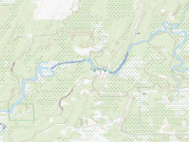 USGS topographic map of Smith Rapids