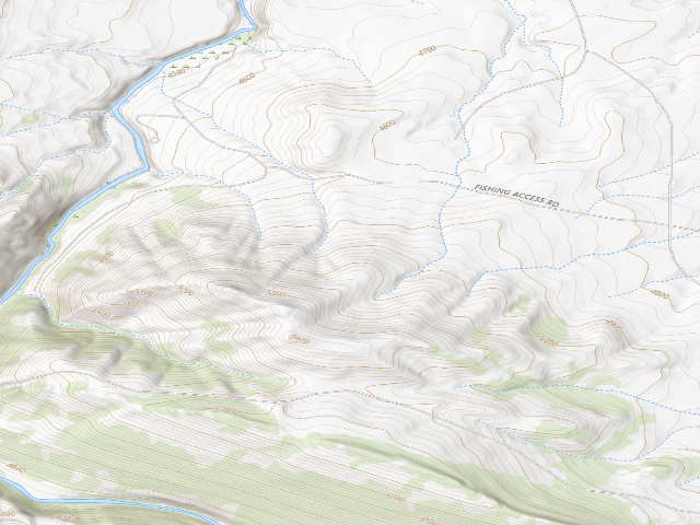 USGS topographic map of Smith River WMA