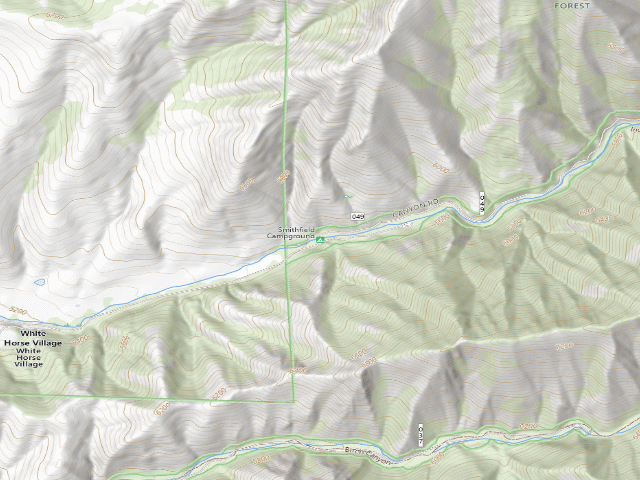 USGS topographic map of Smithfield Campground