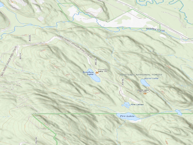 USGS topographic map of Smokey Lake 1