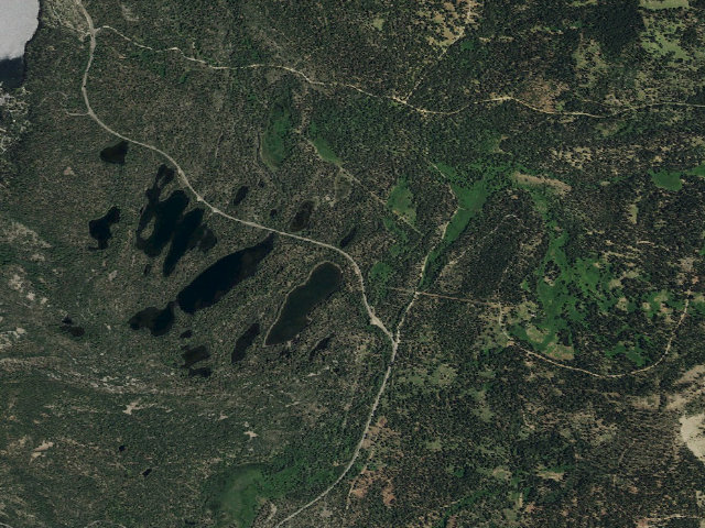 Aerial image of Snag Lake