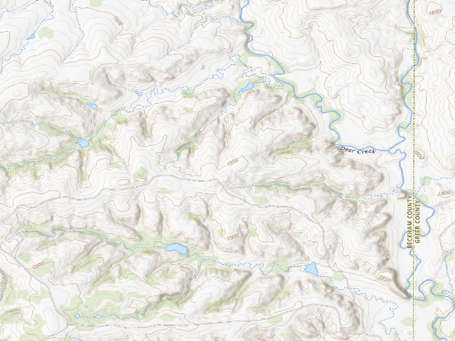 USGS topographic map of Snake Camp (Sandy Sanders WMA)