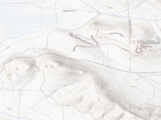 USGS topographic map of Snake River-Mormon Basin Back Country Byway