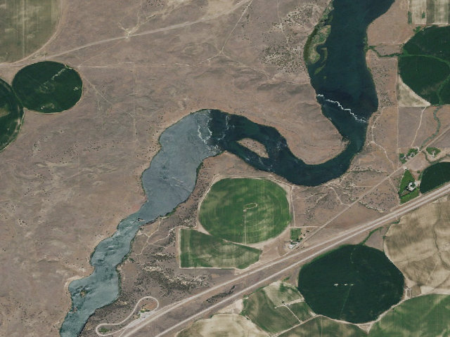 Aerial image of Snake River Vista Recreation Site