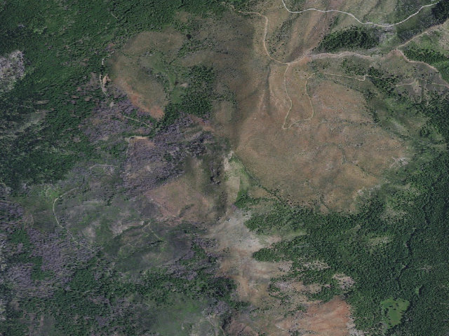 Aerial image of Snow Camp Lookout