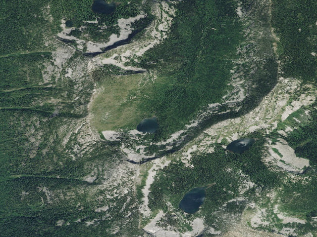 Aerial image of Snow Lake