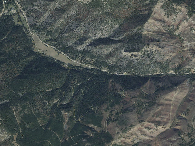 Aerial image of Snowbank Campground
