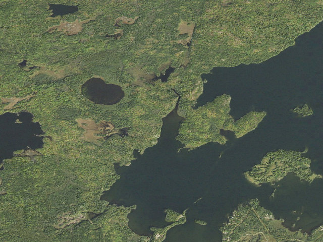 Aerial image of Snowbank Lake Site 11
