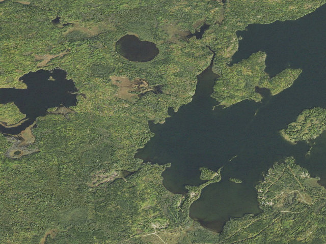 Aerial image of Snowbank Lake Site 12