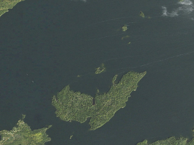 Aerial image of Snowbank Lake Site 7