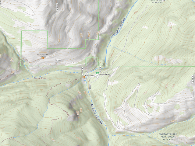 USGS topographic map of Snowberry Bowl