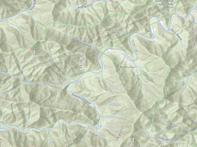USGS topographic map of Snowbird Camping