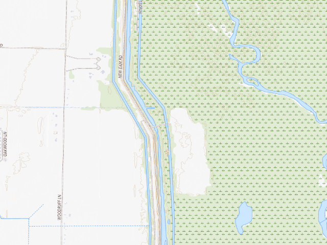 USGS topographic map of Snowden Camping Area