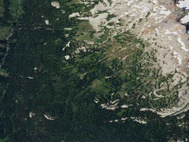 Aerial image of Snowgrass Flat