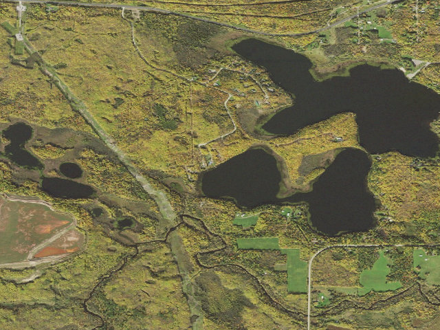 Aerial image of Snowshoe Lake M122