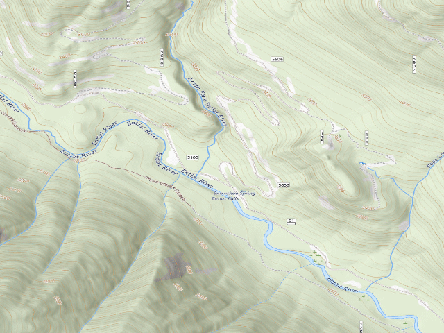 USGS topographic map of Snowshoe