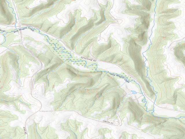 USGS topographic map of Sny McGill - North Cedar WMA
