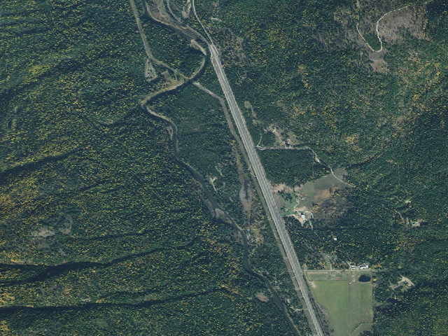 Aerial image of Snyder Guard Station Campground