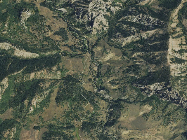 Aerial image of Soap Creek Corral