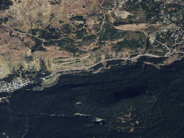 Aerial image of Soda Butte