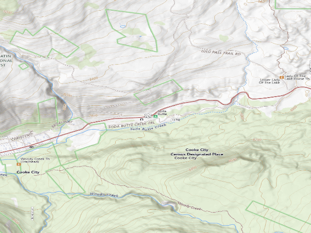 USGS topographic map of Soda Butte