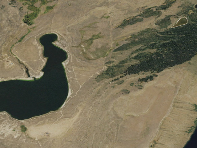 Aerial image of Soda Lake WHMA — Aspen