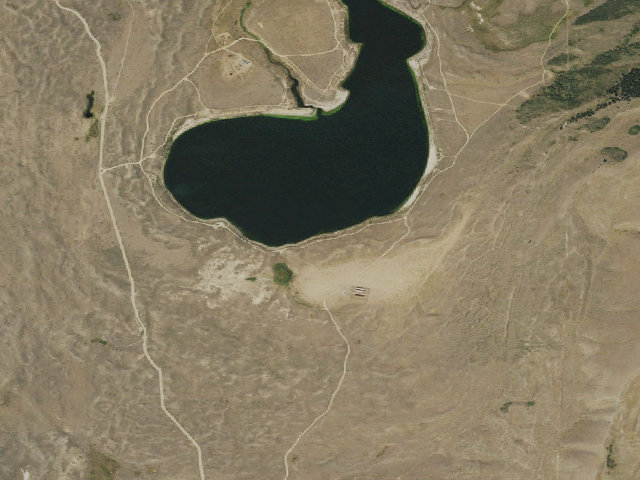Aerial image of Soda Lake WHMA Campground #2