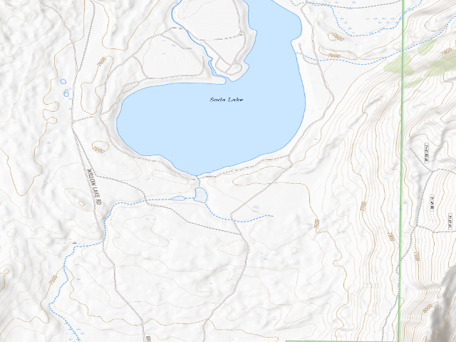 USGS topographic map of Soda Lake WHMA Campground #2