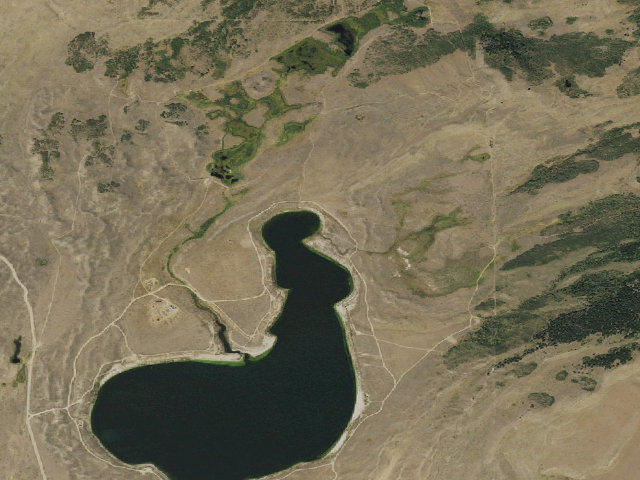 Aerial image of Soda Lake WHMA — East Point