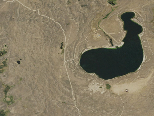 Aerial image of Soda Lake WHMA — West Bench