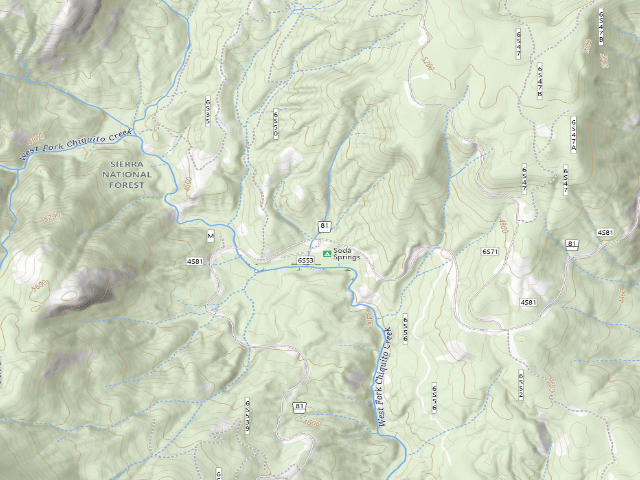USGS topographic map of Soda Springs