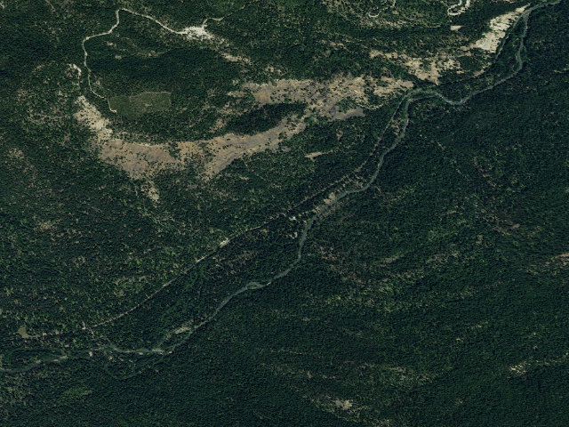 Aerial image of Soda Springs Campground