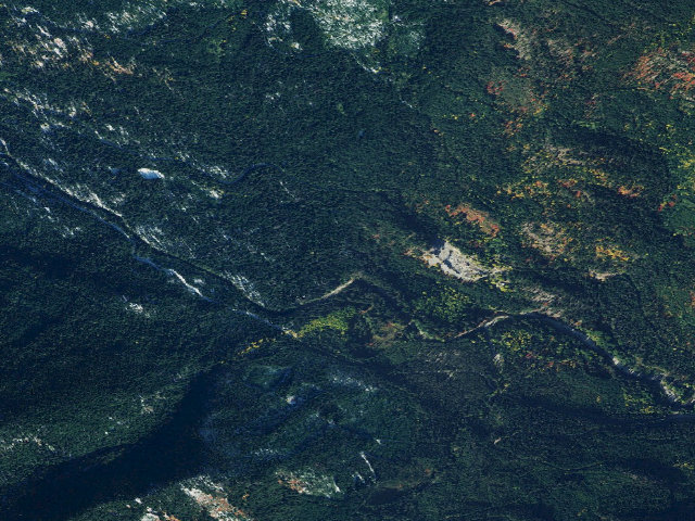 Aerial image of Soda Springs Campground