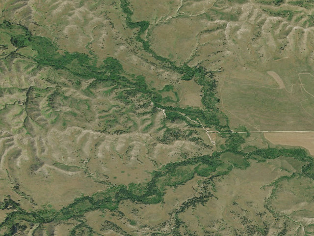 Aerial image of Soldier Creek