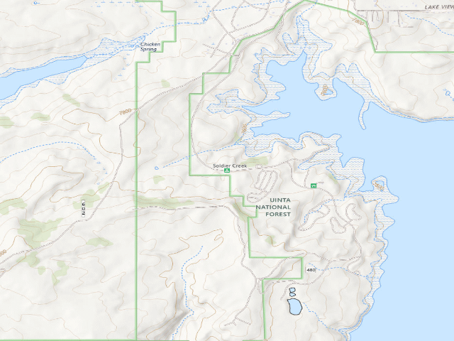 USGS topographic map of Soldier Creek
