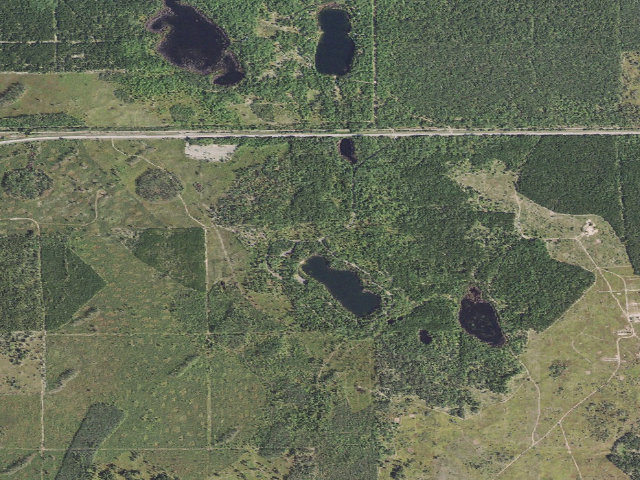 Aerial image of Soldier Lake Recreation Area