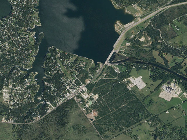 Aerial image of Soldiers Bluff Park