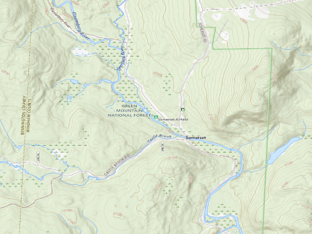 USGS topographic map of Somerset Airfield