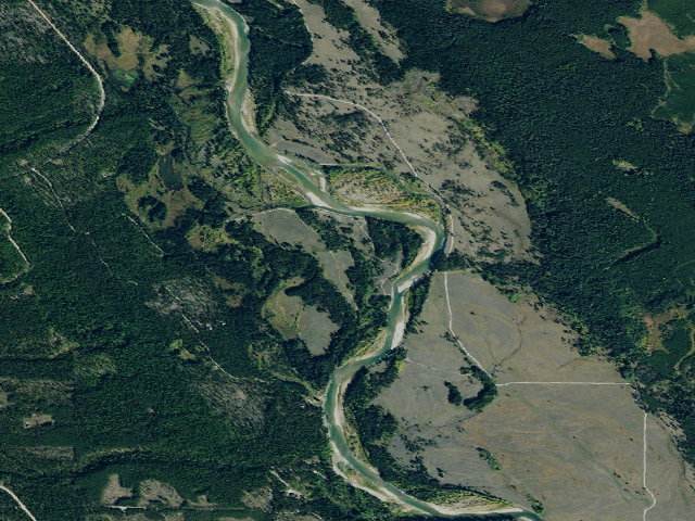 Aerial image of Sonderson Meadow Dispersed Camping