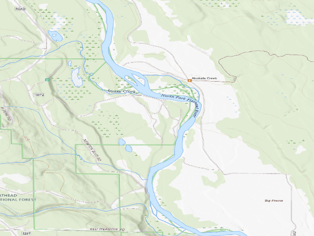 USGS topographic map of Sonderson Meadow Dispersed Camping