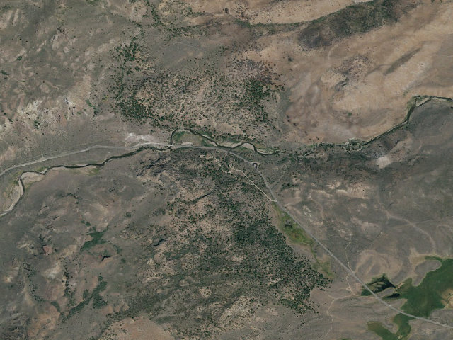 Aerial image of Sonora Bridge Campground