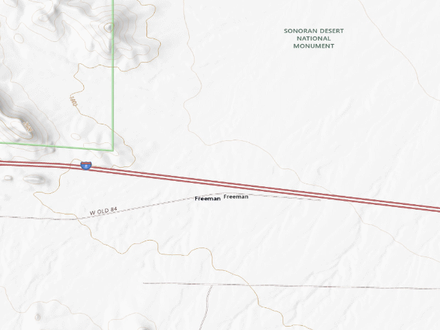 USGS topographic map of Sonoran Desert National Monument