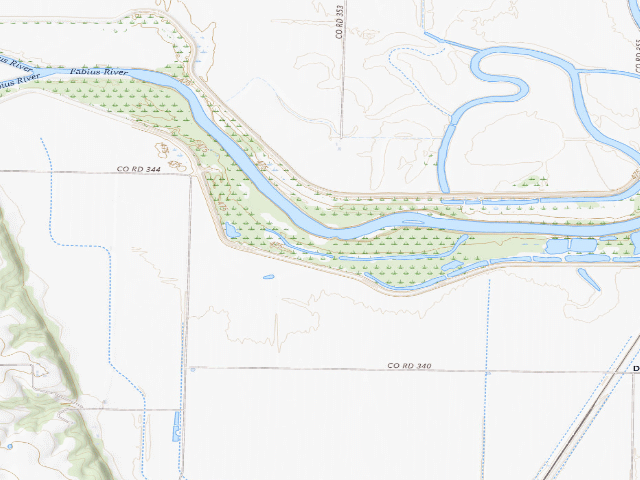 USGS topographic map of Soulard Access