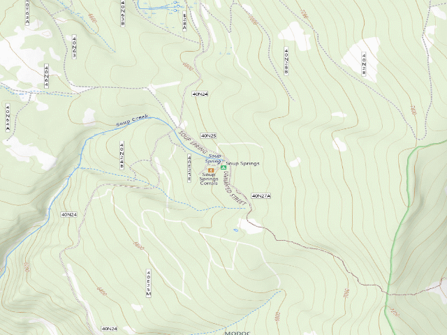 USGS topographic map of Soup Springs