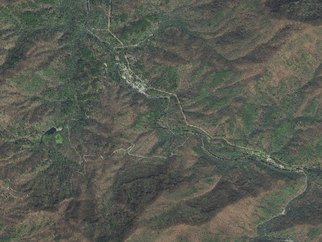Aerial image of Sourwood Campground