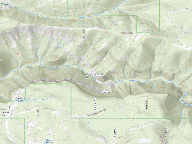 USGS topographic map of South Antelope